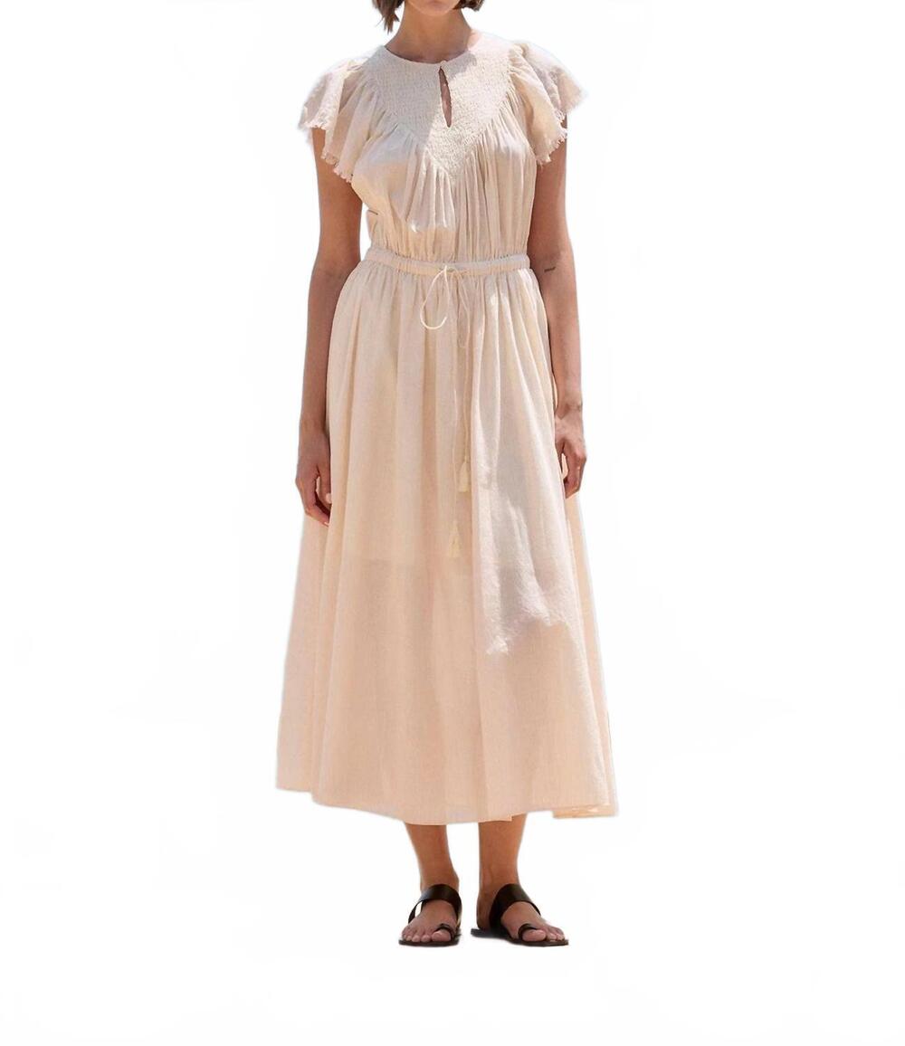 NEW SITA MURT striped midi dress in unic